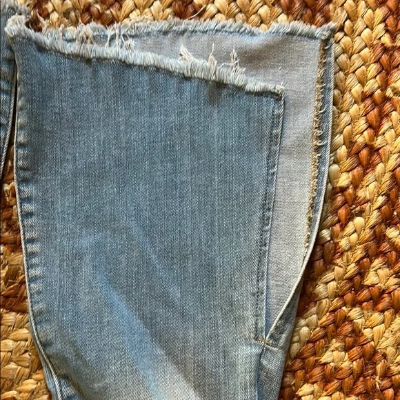 Flying Monkey Flare Split Leg Distressed Jeans - Picture 5 of 5